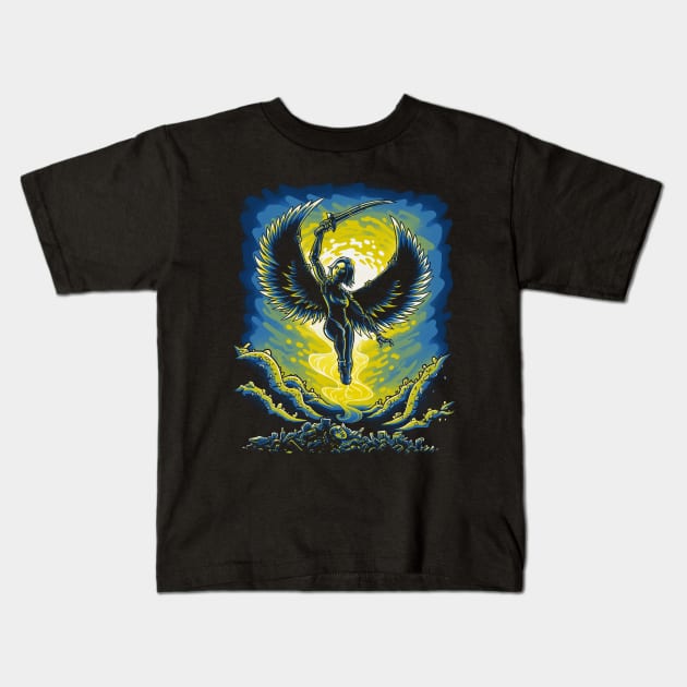 Resurrection Battle Angel Kids T-Shirt by Punksthetic